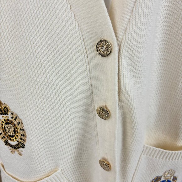 Vintage 80s Military Sweater Women's 1X Semper AV Fidelis Royal Wear Devonshire - Picture 4 of 10